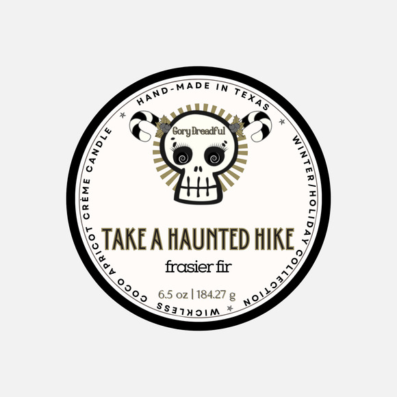 Take a Haunted Hike Luxury Wickless Candle: Frasier Fir Scent - Picture 6 of 6